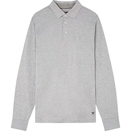 Produktbild: HACKETT LONDON Men's Blazer Ls Polo Shirt, Light Grey Marl, XXL