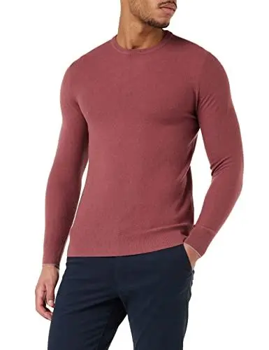 Produktbild: HACKETT LONDON Men's Wsc Textured Crew Pullover Sweater, Dusty Rose, XS