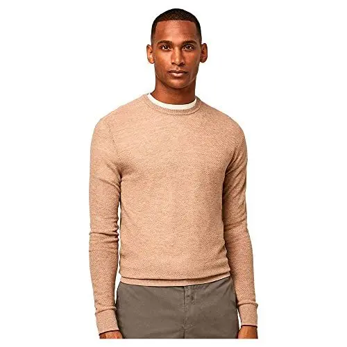 Produktbild: HACKETT LONDON Men's Wsc Textured Crew Pullover Sweater, Sand, XL