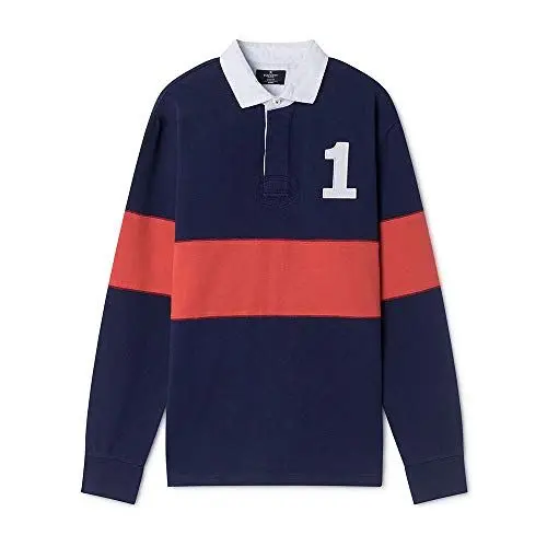 Produktbild: Hackett Herren Piece Panel Rby Poloshirt, Mehrfarbig (Ink 591), Small (Herstellergröße: S)