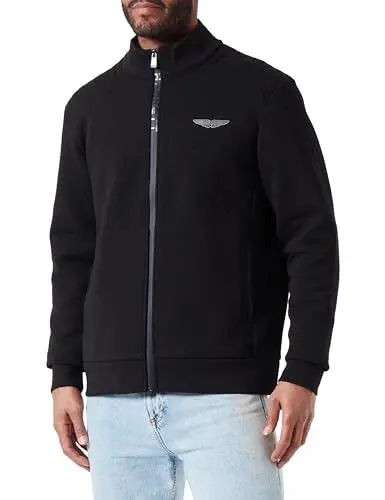 Produktbild: Hackett London Herren AM Track FZ Sweatshirt, Black (Black), M