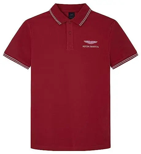 Produktbild: Hackett London Herren Amr Tipped Polo Shirt, Red (Intstellr Red), S