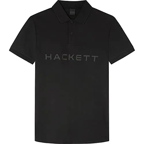 Produktbild: Hackett London Herren Essential Polo Shirt, Black (Black), L