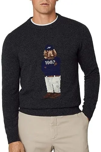 Produktbild: Hackett London Herren Harry Crew Pullover, Grau (Anthrazit), XX-Large