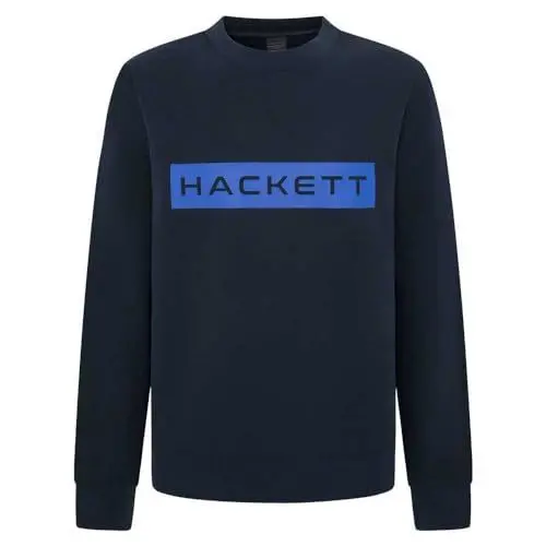 Produktbild: Hackett London Herren Hs Essential Sp Crew Sweatshirt, Blau (Marineblau/Blau), M