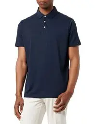 Produktbild: Hackett London Herren Pima Cotton Polo Polohemd, Blue (Navy), XS