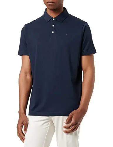 Produktbild: Hackett London Herren Pima Cotton Polo Polohemd, Blue (Navy), XS