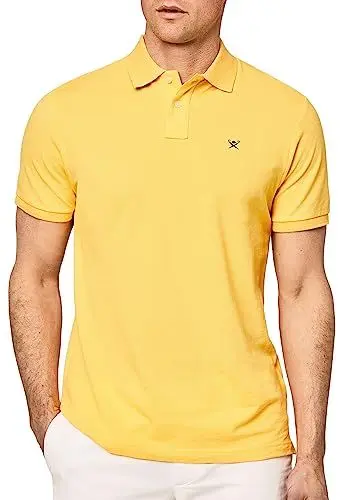 Produktbild: Hackett London Herren Slim Fit Logo Polohemd, Mango, M