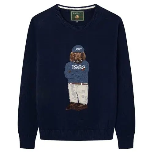 Produktbild: Hackett London Jungen Harry Crew Pullover, blau (Marineblau), 9 Jahre