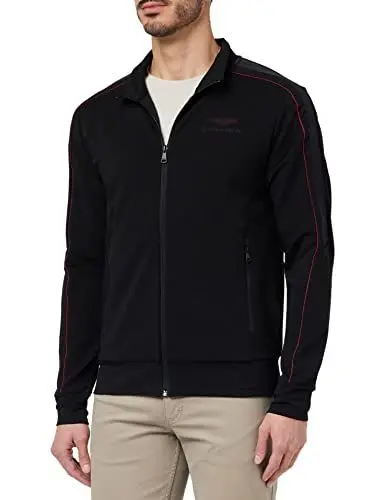 Produktbild: Hackett London Men's Amr Tape Track Fz Sweatshirt, Schwarz, XXL
