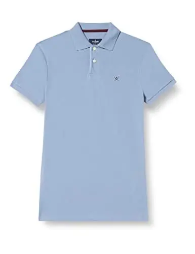 Produktbild: Hackett London Men's Stripe Placket Polo Shirt, Chambry Blu, XS