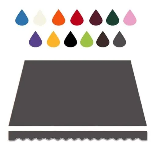 Produktbild: HAEKEBC 200cm 300cm Markisenbespannung 400cm 500cm 600cm Ersatz-Markisenstoff, Sonnenschutz Balkonmarkisen Mehrfarbige Wasserdicht Schattenabdeckung(Grey,10x8ft/300x250cm)
