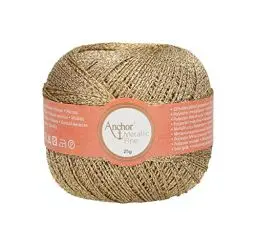 Produktbild: Häkelgarn Anchor Artiste Metallic fine 25 g goldfarbig 300, 4706000-00300