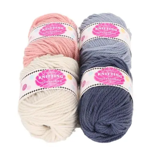 Produktbild: Häkelgarn für Anfänger, Strickgarn, Häkelgarn, Strickgarn, Gut Sichtbare Maschen, Weich und Bequem, Lustige und Durchdachte Überraschung, Wollmaterial