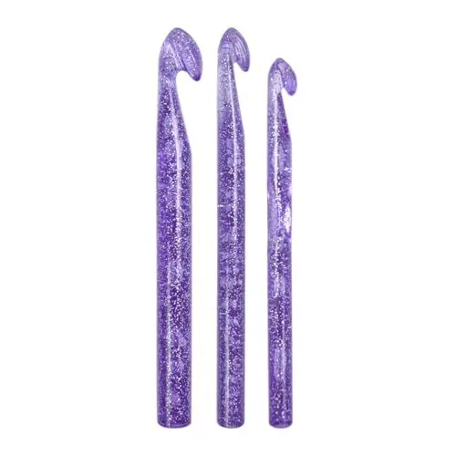 Produktbild: Häkelnadel-Set, 10/12/15 mm, Häkelnadel, praktische ergonomische Stricknadel, Häkelzubehör für Bastelarbeiten