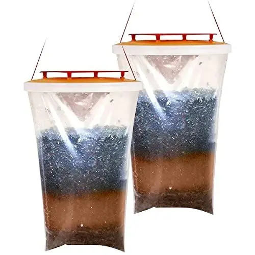 Produktbild: Hängende Fliegenfalle Outdoor Fliegenfänger, Fliegenfalle Catcher Killer mit Fliegenköder zur Schädlingsbekämpfung, Fliegenfalle tötet bis zu 20,000 Fliegen für Garten,Bauernhof,Pferdestall im Freien