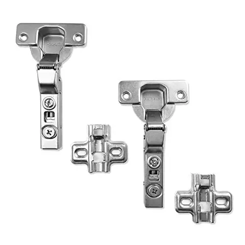 Produktbild: HAFELE 110 Grad Mittelanschlag Topfscharnier Standardscharniere mit Schließautomatik Soft Close Automatikscharnier Integrierte Dämpfung Scharniere Küchenschrank Kleiderschrank Schranktür Möbel 2er Set