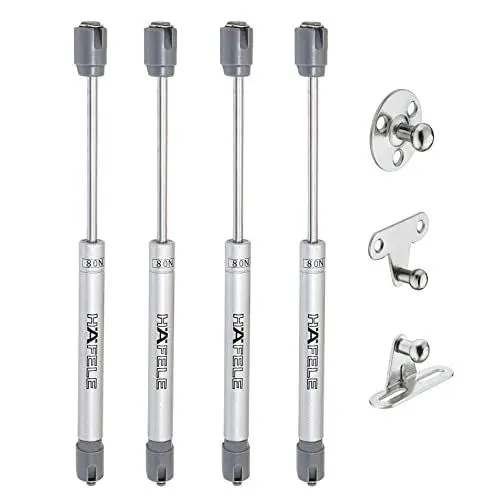 Produktbild: HAFELE 80N Schwerer schmaler Teleskop-Gasdämpfer Gasdruckdämpfer Arm Gasdruckfeder Pneumatischer Gasdruckfeder für Möbel Kolben für Türen Möbel Küche Gasfeder Schrank 4 Stück