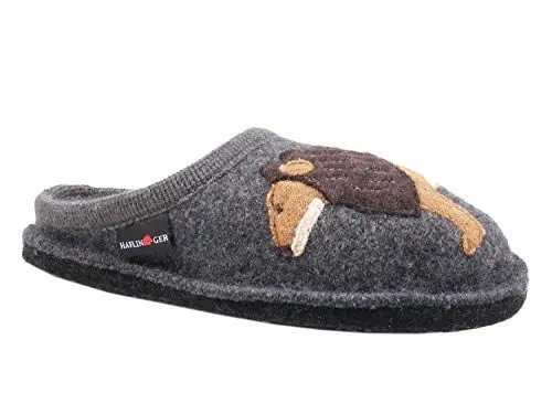 Produktbild: HAFLINGER 313070-3 AR Lion Schuhe Damen Hausschuhe Pantoffeln Wolle, Größe:40 EU, Farbe:Grau