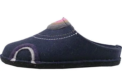 Produktbild: HAFLINGER 313078 Flair Baikal Hausschuhe Damen Herren Pantoffeln Filz, Größe:38 EU, Farbe:Blau