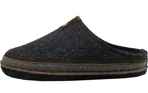Produktbild: HAFLINGER Damen Herren Hausschuh Pantoffel Flair Altai Schurwolle 313079, Größe:37 EU, Farbe:Grau