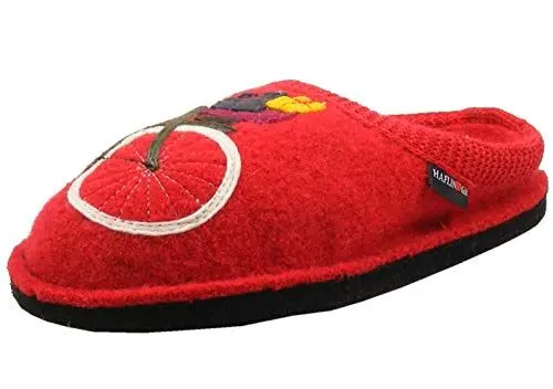 Produktbild: HAFLINGER Damen Hausschuhe Pantoffeln Flair Radl 313060, Größe:36 EU, Farbe:Rot