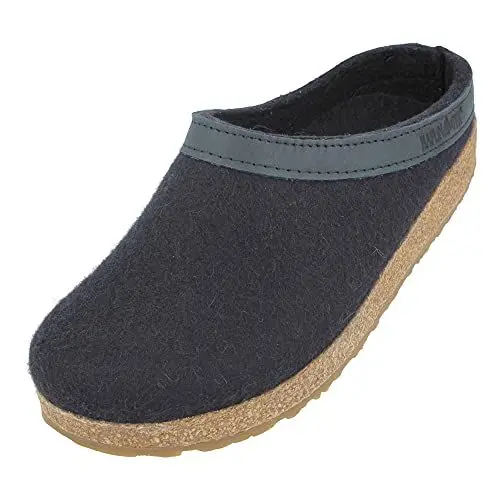 Produktbild: HAFLINGER Grizzly Torben Filzclog aus reinem Wollfilz Mittelblau, Gr. 41