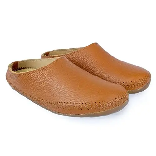 Produktbild: HAFLINGER Softino Lederpantoffeln Hausschuhe Ballerina im schlichten Design Braun (Kamel 364), Gr. 41