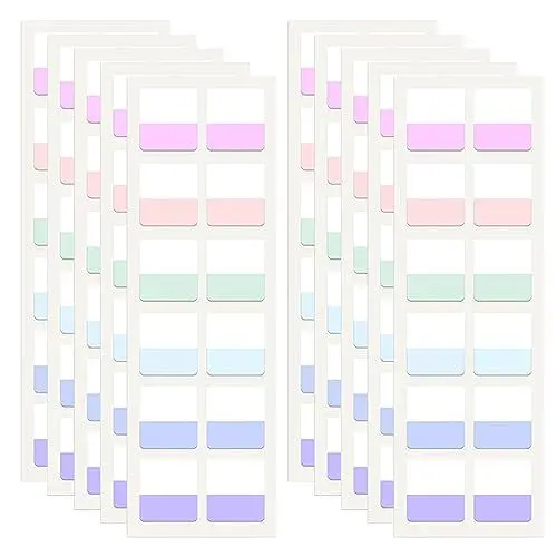 Produktbild: Haftstreifen Transparent 360 Stk Seitenmarker Index Book Tabs Haftmarker Haftnotizen Klebezettel Pastell Page Marker Sticky Notes