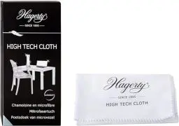 Produktbild: Hagerty High Tech Cloth Mikrofasertuch 40 x 36 cm I Extra Feines Brillentuch Microfaser Reinigungstuch für Objektiv Bildschirm Glas Kristall Polycarbonat uvm I Kratzfrei & Fusselfrei I Ohne Chemie