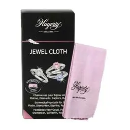Produktbild: Hagerty Jewel Cloth Schmuck Reinigungstuch für Edelsteine Gold Platin 36 x 30 cm I Imprägniertes Schmucktuch aus Baumwolle I Effizientes Poliertuch für Diamant Saphir Rubin