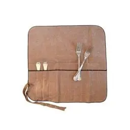 Produktbild: Hagerty Silver Guard Cutlery Roll Bestecktasche für Silber & Versilbertes 43,5x43 cm I Praktische Silberbesteck-Aufbewahrung mit Anlaufschutz I Besteckhalter für Tafelgabeln mit 12 Fächern