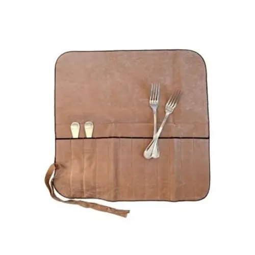 Produktbild: Hagerty Silver Guard Cutlery Roll Bestecktasche für Silber & Versilbertes 43,5x43 cm I Praktische Silberbesteck-Aufbewahrung mit Anlaufschutz I Besteckhalter für Tafelgabeln mit 12 Fächern