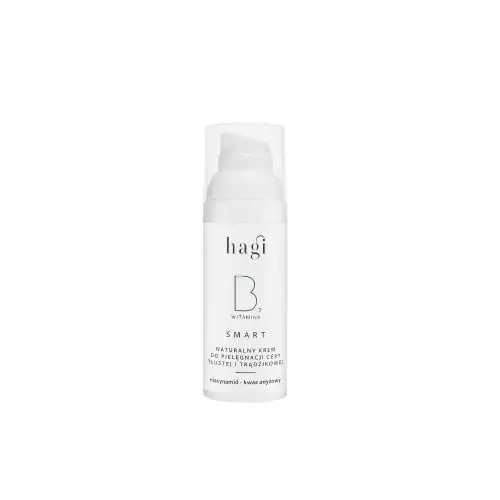 Produktbild: Hagi Smart B | Creme für Fettige und zu Akne Neigende Haut mit Niacinamid | Talgkontrolle | Befeuchtet die Haut | Anis-Säure | 50 ml