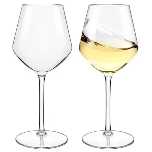 Produktbild: HAHASHOW Unzerbrechlich Tritan Kunststoff Weingläser, Camping Weingläser, 550ML Bruchsicher Rotweingläser Set, Spülmaschinenfest, 2er Set