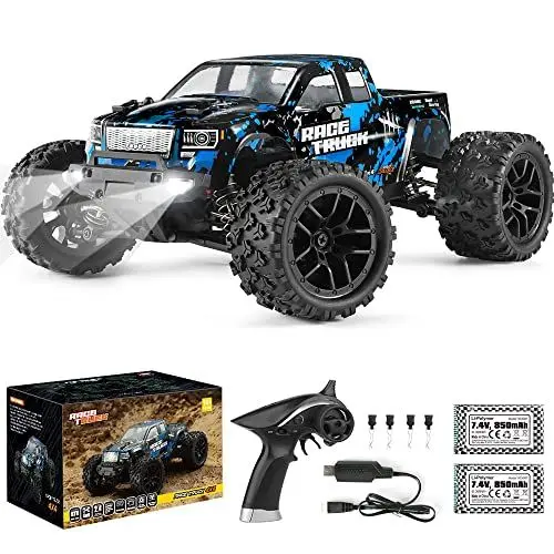 Produktbild: HAIBOXING Ferngesteuertes Auto 1/18 4WD Monster Truck 36 km/h Schnell Geschwindigkeit Wasserdicht 2,4 GHz RC Offroad Elektrofahrzeug RTR mit 7,4 V Batterie für Kinder und Erwachsene