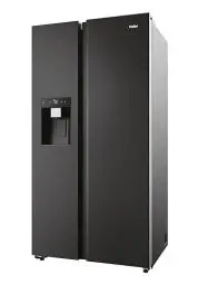 Produktbild: Haier Side by Side 90 Serie 7 HSW79F18DIPT Kühl-Gefrierkombination/XXL Nutzinhalt/Total No Frost/Wasser- & Eiswürfeldispenser/hOn App/Daylight/HumidityZone/Inverter Kompressor/Schwarz