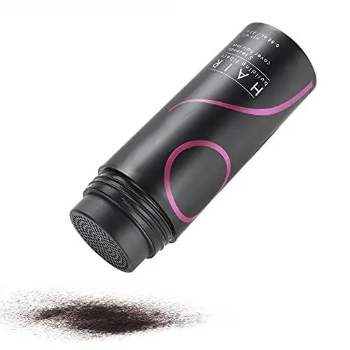 Produktbild: Hair Fiber, Streuhaar zur Haarverdichtung, Haarfaserpulver Frauen Männer Kahlheit Concealer Verdickung Haaraufbau Faserpulver, In Premium Friseurqualität (25g Dunkelbraun)