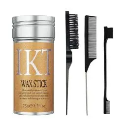 Produktbild: Hair Wax Stick,Slick Back Hair Brush for Hair 4Pcs,Non-Greasy Hair Wax Sticks for Styling Puffs and Wigs,Combing Brush for Loose Hair,Rat Tail Comb for Separation,Edge Brush for Finishing