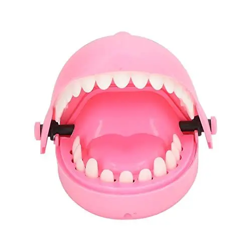 Produktbild: Hai-Spiel, Hungrige Haie, Hai-Beißspiel, Stressabbauendes Eltern-Kind-interaktives Hai-Zähne-Spiel, Haie-Fingerbeißspiel, Spielzeug für und Freunde, 17 X 11 X 9,4 Cm (PINK)