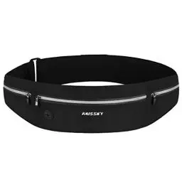 Produktbild: HAISSKY Laufgürtel, Hüfttasche Bauchtasche Sport Lauftasche Hüftgürtel Fitnessgürtel Running Belt für Reisen Joggen Radfahren Outdoor Laufgürtel für Handy unter 6,7 Zoll