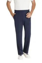 Produktbild: hajo Herren Freizeithose - Kurhose mit abgesteppter Bügelfalte, Marine, Kurzgröße: 30