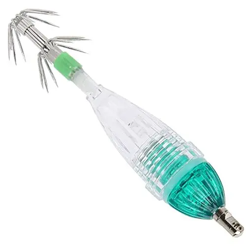 Produktbild: Haken Licht Köder, Angeln LED Tintenfisch Haken Licht Köder Licht Tintenfisch Form Grünes Licht Farbe Köder Unterwasserlampe mit Haken Angelwerkzeuge