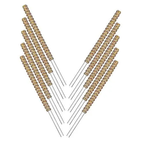 Produktbild: HAKIDZEL 10 Stück Lutscherstäbchen Aus Acryl Für Weihnachtsdekoration Dekorative Bonbonstäbchen Für Glänzende Bonbonstäbchen Für Partydekorationen