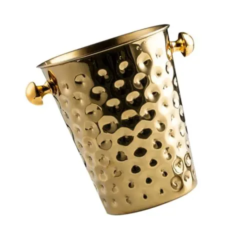 Produktbild: HAKIDZEL 1stk Eiskübel Für Bar Eiskübel Eimer Aus Metall Eisbehälter Kühler Eimer Weinkühler-eimer Wein Eiskübel Metalleimer Mit Deckel Eiswürfelbeh?lter Aus Bier Lebensmittel Großes