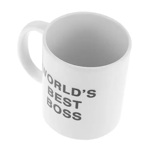 Produktbild: HAKIDZEL Bester Chefbecher Kaffeetasse Mit Henkel Milchbecher Kaffeebecher Aus Keramik Paar Tasse Selbsterwärmender Becher Büro Chef Tasse Bierkrug Weiß Doppelseitig Arbeit Trinkutensilien