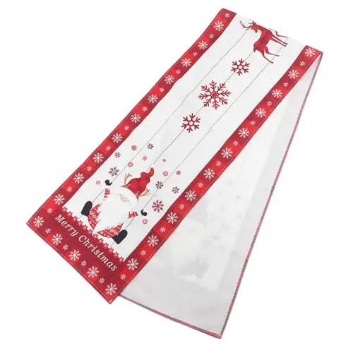Produktbild: HAKIDZEL Dekorativer Tischläufer Für Weihnachten Und Elegant Für Festlichkeiten Hochzeiten Und Esszimmertische Stilvolle Tischdekoration Für Zuhause Und