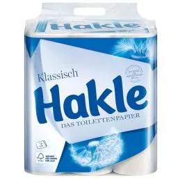 Produktbild: Hakle KLASSISCH Toilettenpapier– 24 Rollen, Die Sanfte Reinigung und Pflege für Wohlbefinden
