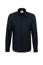 Produktbild: HAKRO Herren Hemd langarm Business Tailored - 105 - schwarz - Größe: L