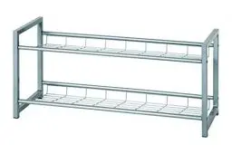 Produktbild: HAKU Möbel Schuhregal alu, Metall - Maße: B 80 cm x H 38 cm x T 30 cm, Style: Modern